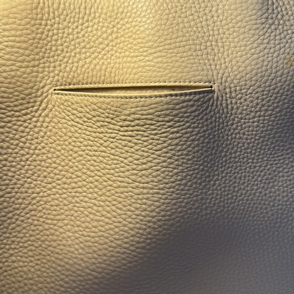 Dange Dover Allyn Leather Laptop tote bag / Bone Large 14 inches - Picture 7 of 14